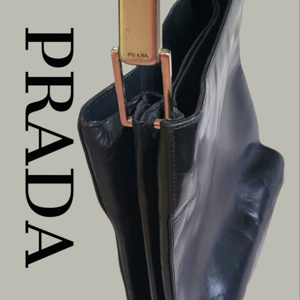 PRADA  vintage Vitello Metallo tote 98 collection